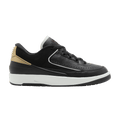 Jordan 2 Retro Low Black Metallic Gold (Women's)