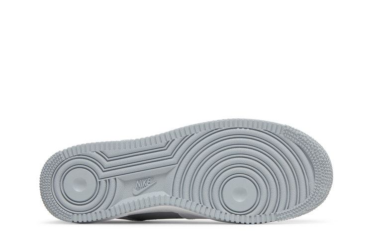Nike Air Force 1 Low Cut-Out White Grey Black Swoosh