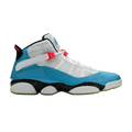 Jordan 6 Rings White Light Blue Fury Cyber