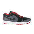 Jordan 1 Low Black Dark Grey Gym Red