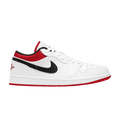 Jordan 1 Low White University Red Black