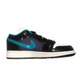 Jordan 1 Low Black Court Purple Turbo Green (GS)