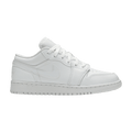 Jordan 1 Low Triple White Logo (GS)