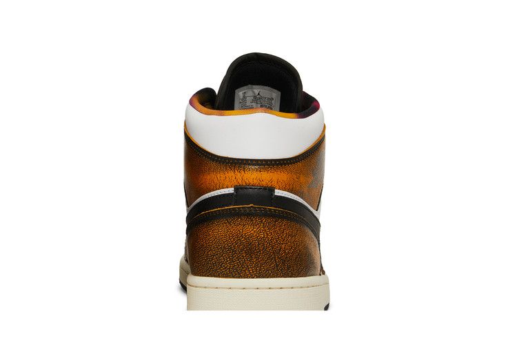 Jordan 1 Mid SE Orange Wear Away