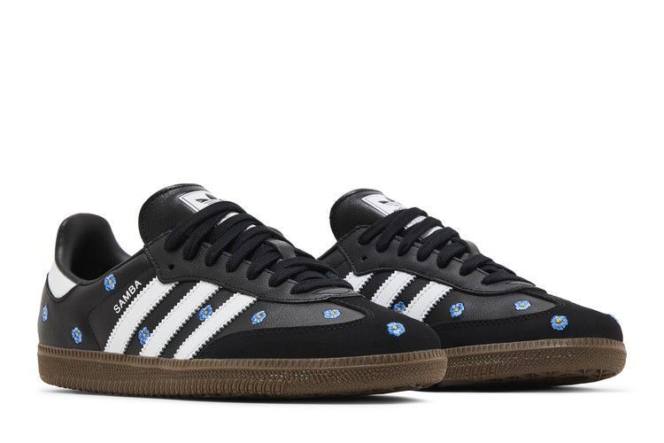 adidas Samba Light Blue Floral Core Black (Women's)