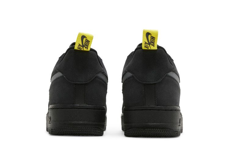 Nike Air Force 1 Low Cut Out Swoosh Black