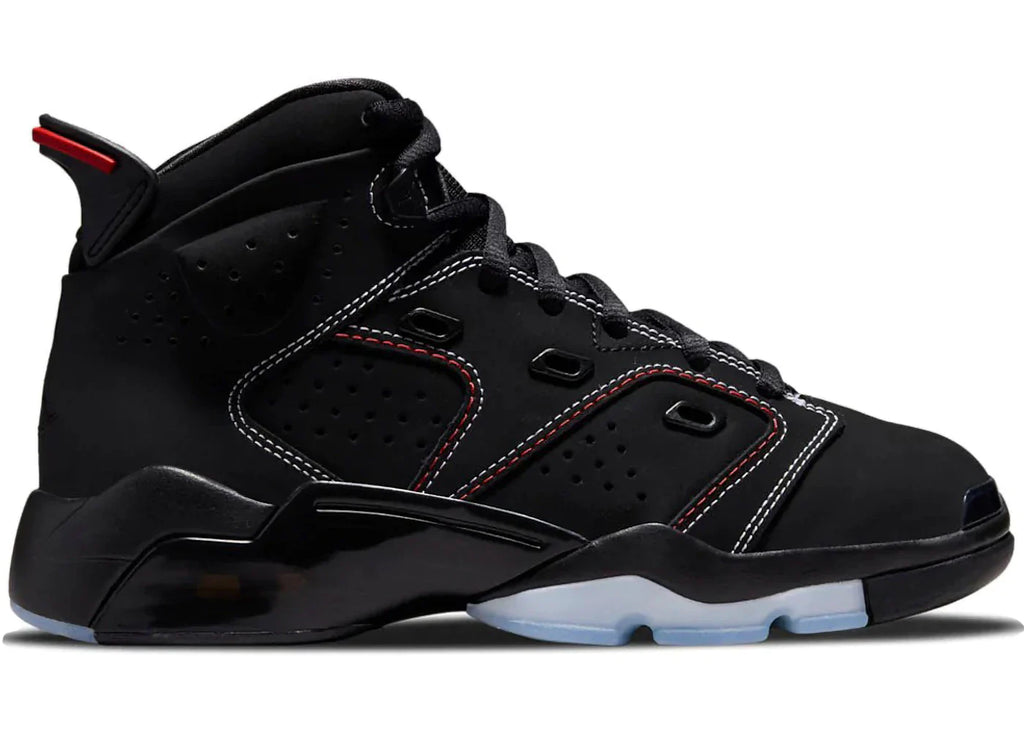 Jordan 6-17-23 Black White Red Contrast Stitching (GS)