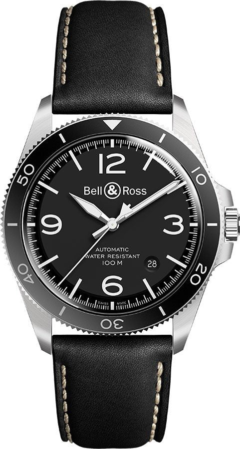 Bell & Ross Vintage Black Steel Men's Watch BRV292-BL-ST/SCA