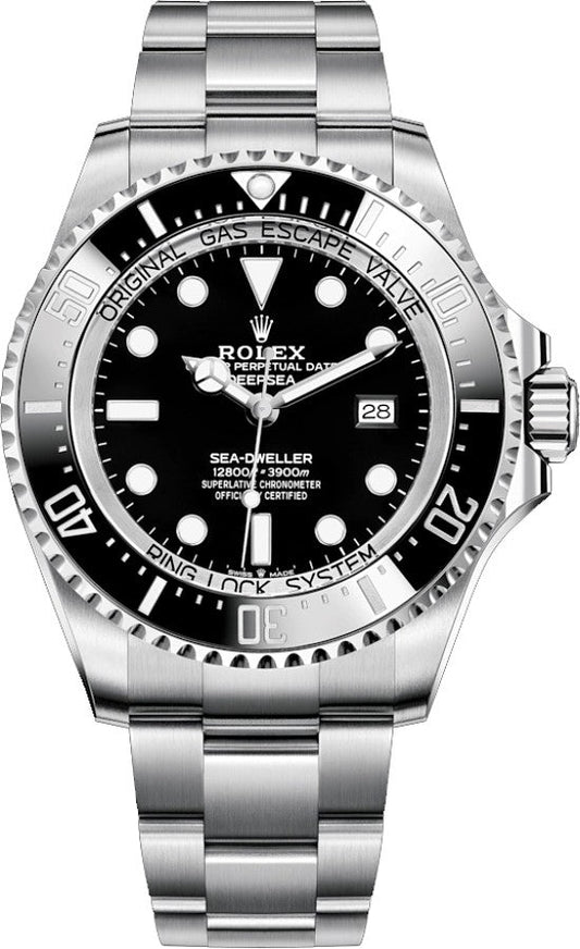 Rolex Sea-Dweller Deepsea Black Sea-Dweller Dial Oyster Steel Men's Watch 126660-0001